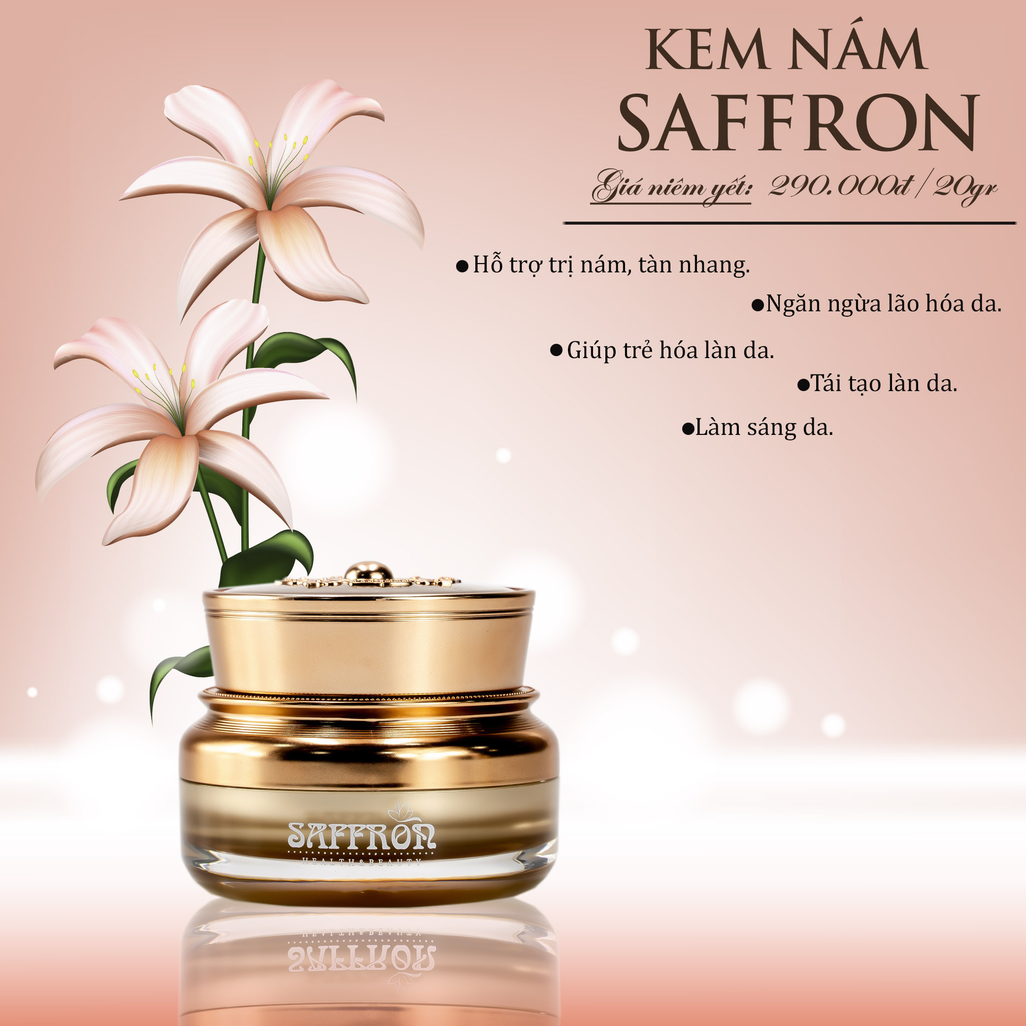 [ chính hãng 100% ] Combo NOÃN THỰC VẬT và KEM NÁM TRẮNG DA SAFFRON