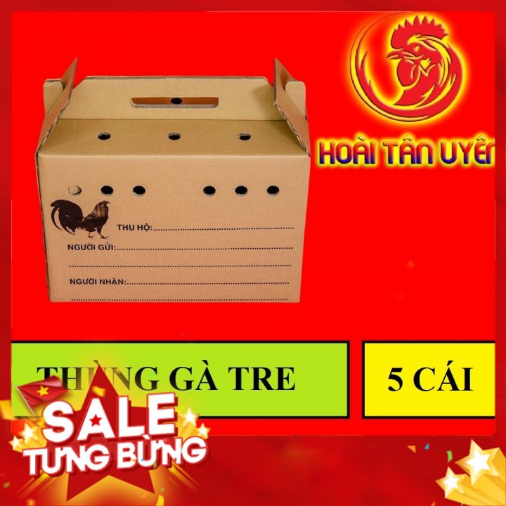 COMBO 5 THÙNG GIẤY ĐỰNG GÀ TRE