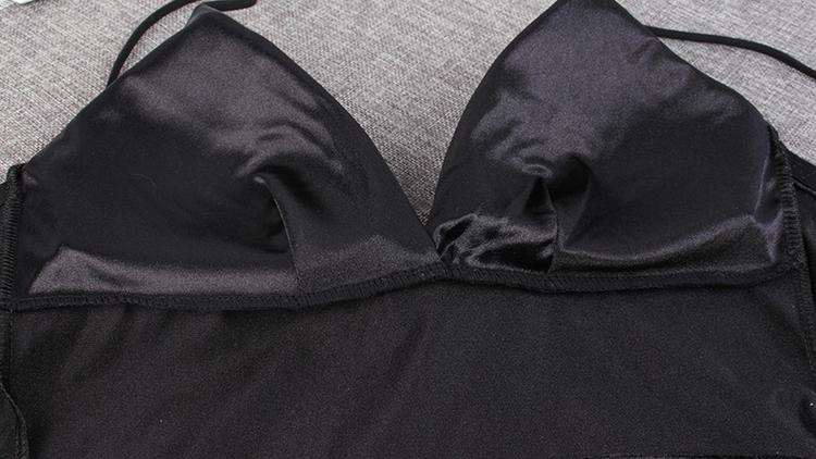 Áo Bra Croptop lụa cao cấp, có móc cài lưng, 2 màu Đen - Trắng