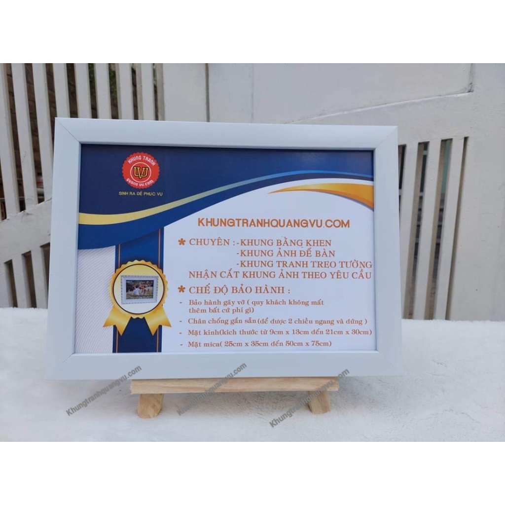 khung ảnh treo tường(20x30. 25x35. 30x40)cm mặt kính