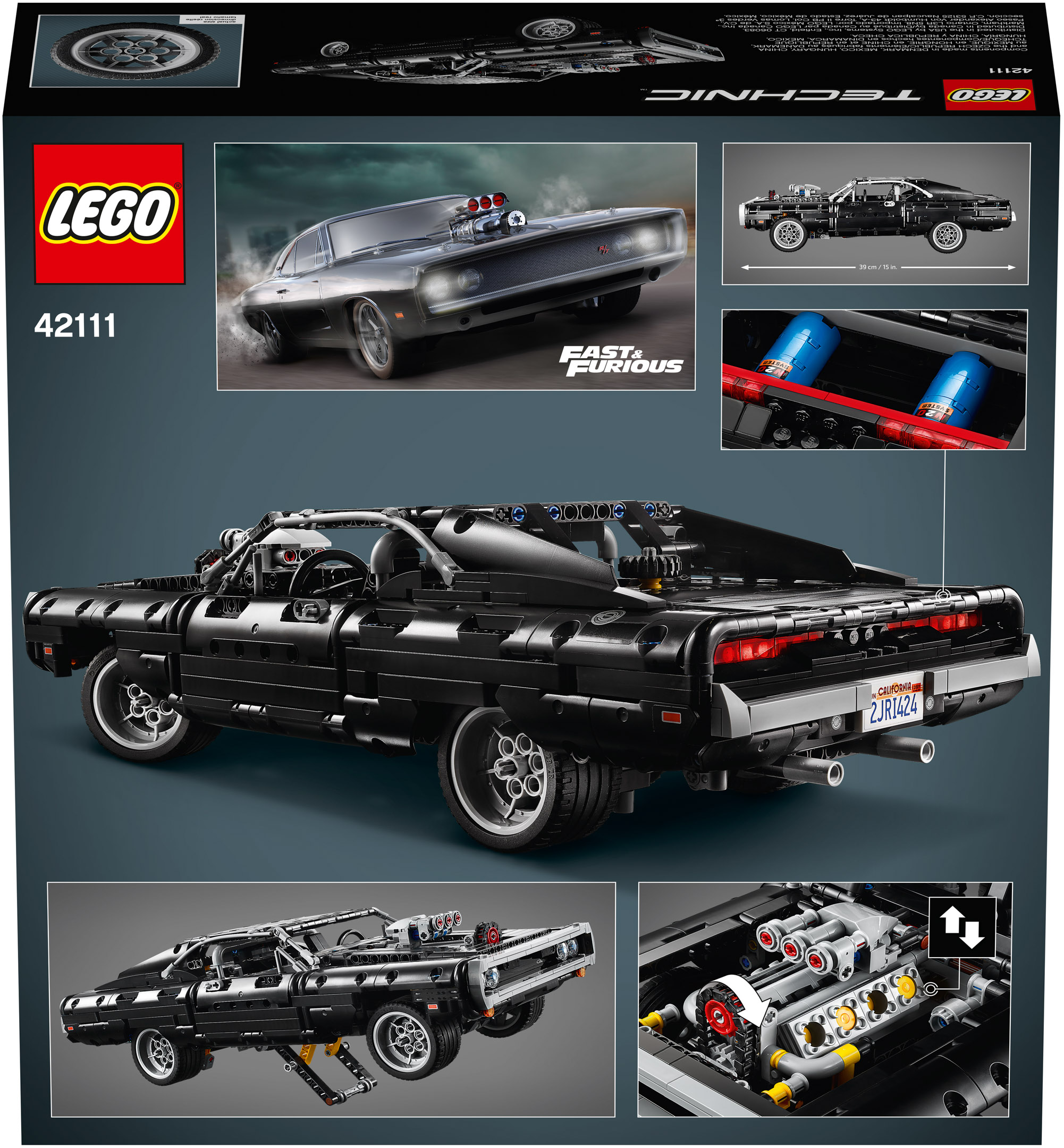 Lego Technic 42111 chính hãng - Siêu xe Dom's Dodge Charger