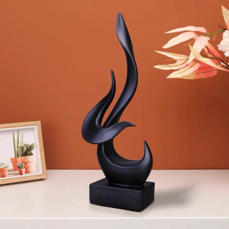 Tượng trang trí decor nhà cửa, phòng khách hình ngọn lửa