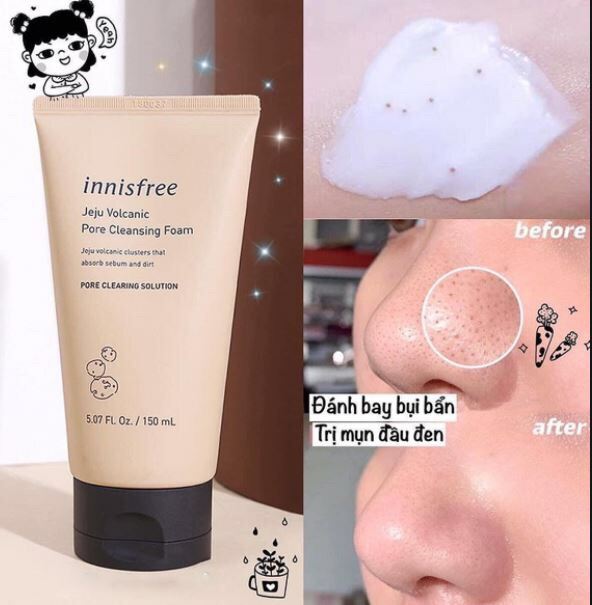 Sữa Rửa Mặt Tro Núi Lửa Innisfree Mẫu Mới Nhất