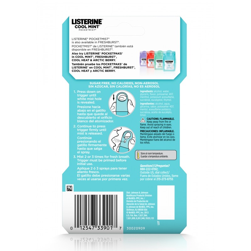 [HCM]COMBO 2 XỊT THƠM MIỆNG LISTERINE (7.7ml)