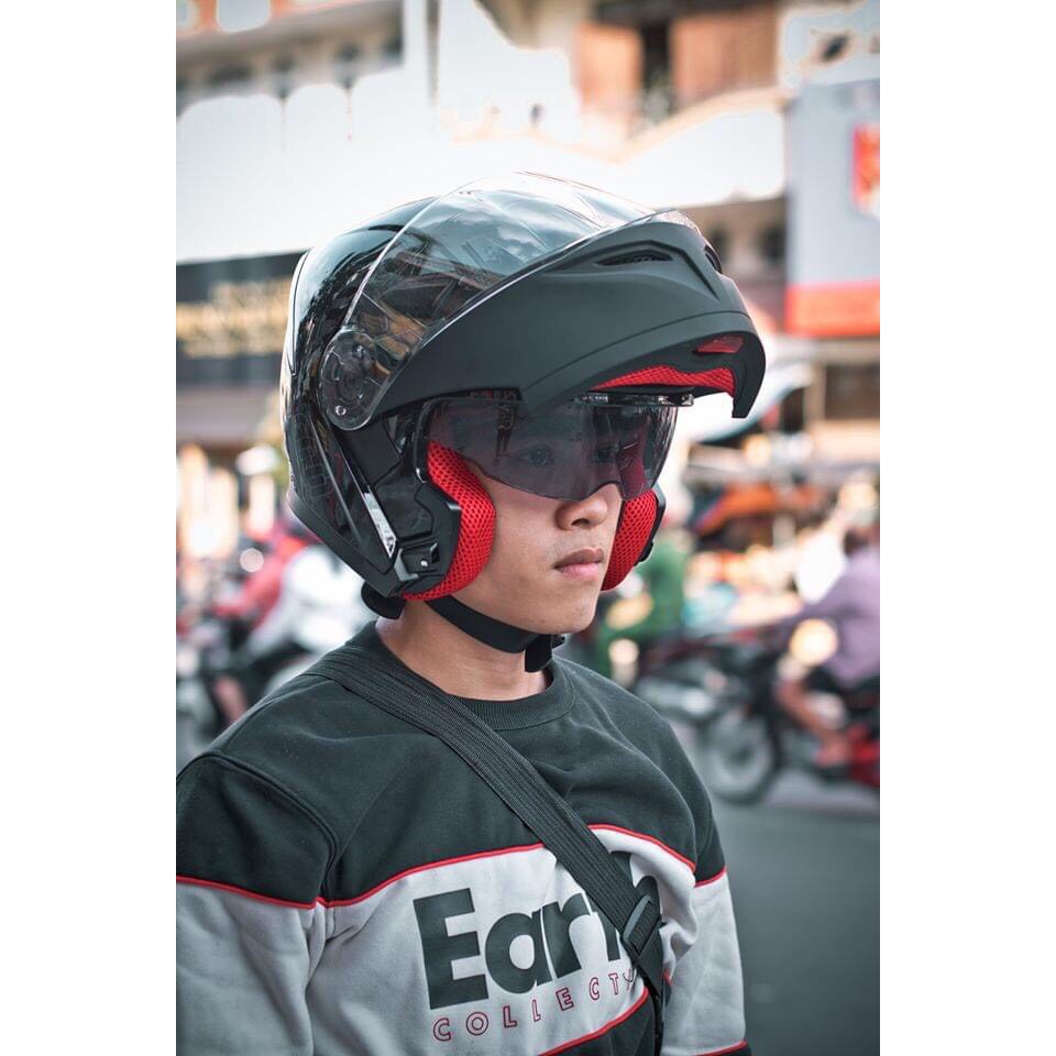 Mũ Bảo Hiểm Nguyên Đầu Lật Hàm EGO E9 - EGO HELMET