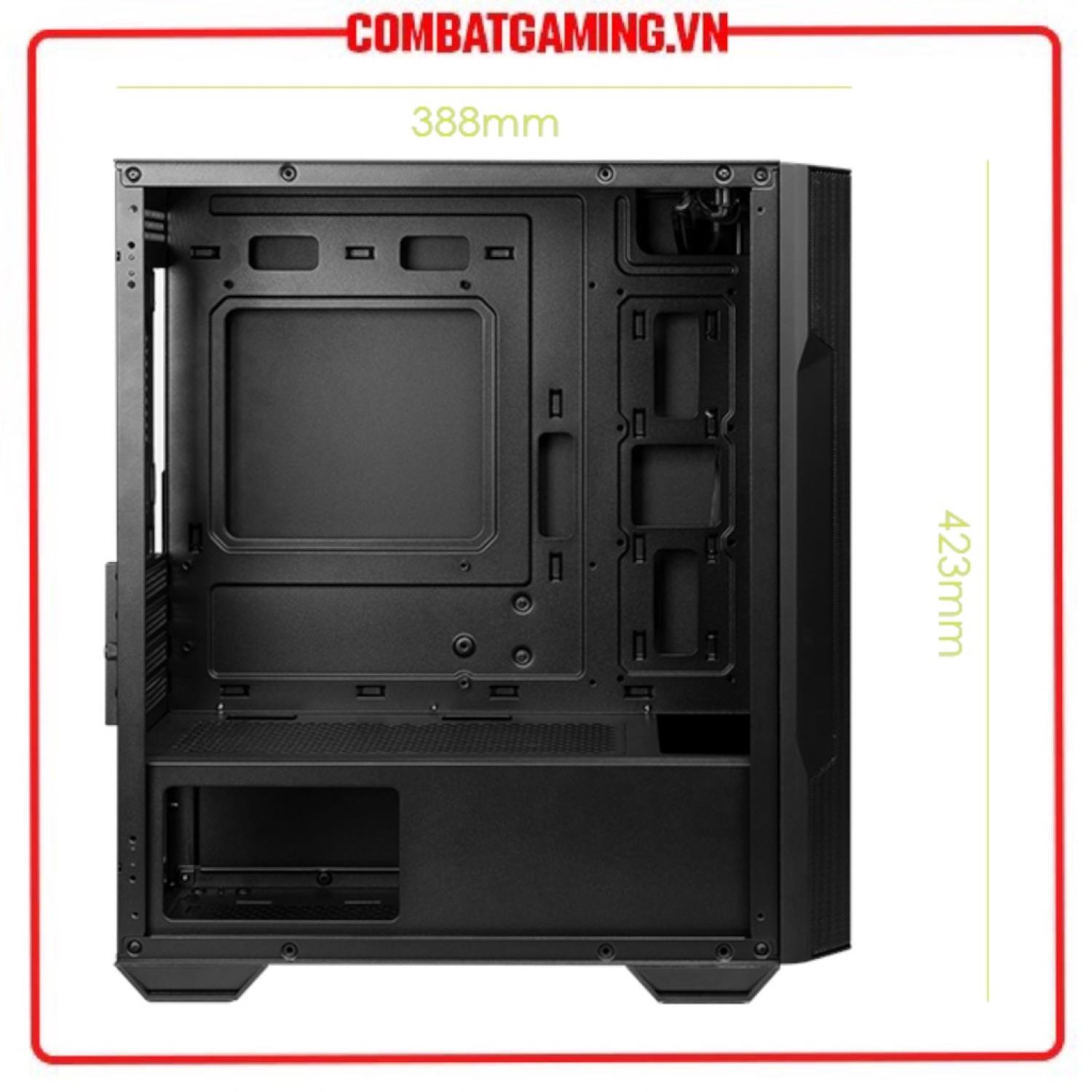 Vỏ Thùng Máy Tính MSI MAG FORGE M100A (Sẵn 4 fan RGB)