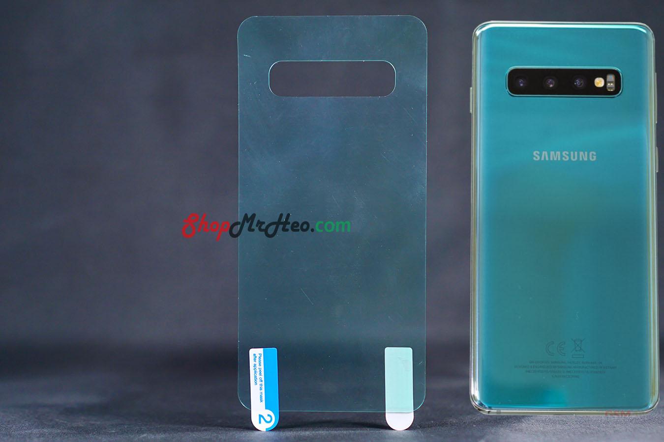 Dán dẻo tpu full mặt sau lưng samsung s10 plus
