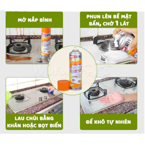 Chai Xịt Tẩy Rửa Đa Năng Kitchen Cleaner 500ml