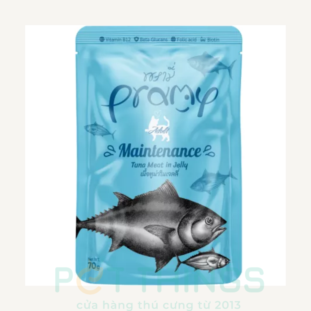 Pramy Pate Tuna/Chicken in jelly 70g For Cats