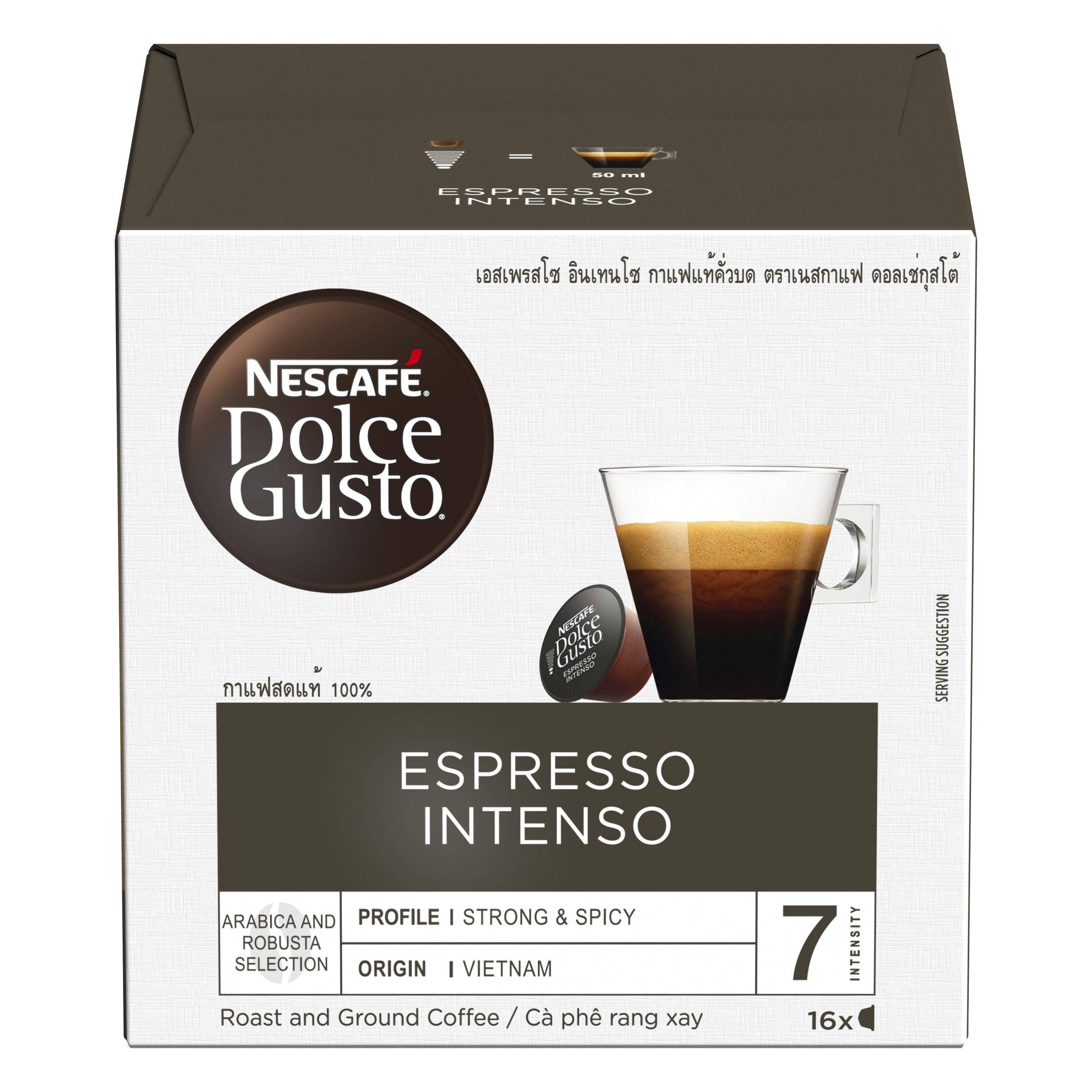 Hộp 16 Viên Nén Cà Phê Rang Xay Nescafe Dolce Gusto - Espresso Intenso