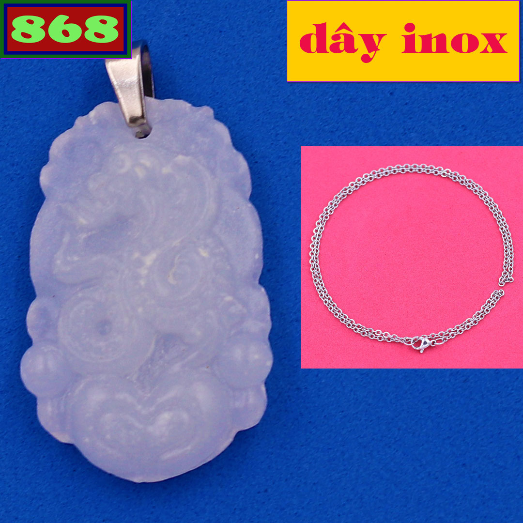 Mặt dây chuyền tuổi Tỵ thạch anh trắng MTRCGTT9