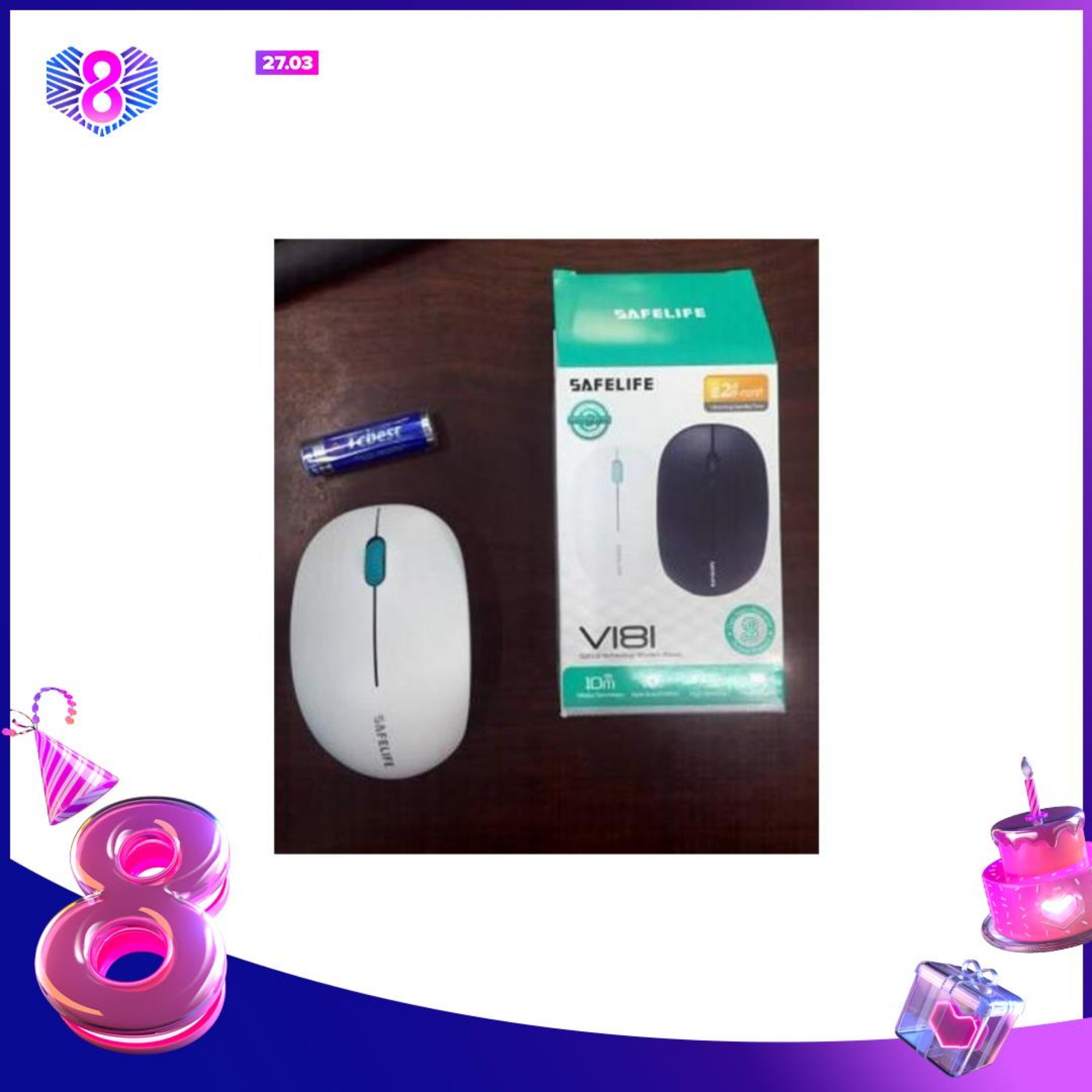 Chuột không dây máy tính cao cấp SAFELIFE (Hàng nhập khẩu)