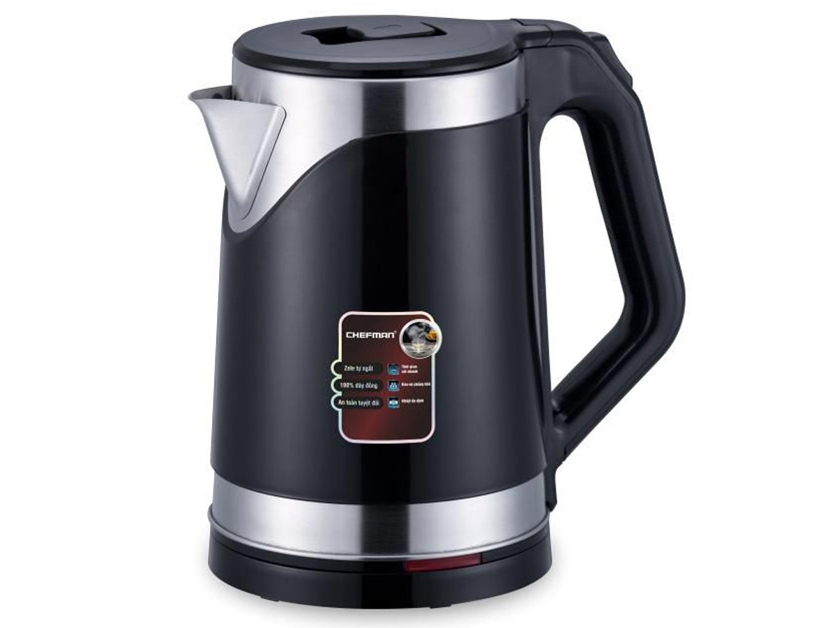 (Công suất 1500W) Ấm siêu tốc Chefman CM - 720 dung tích 2L bảo hành 12 tháng