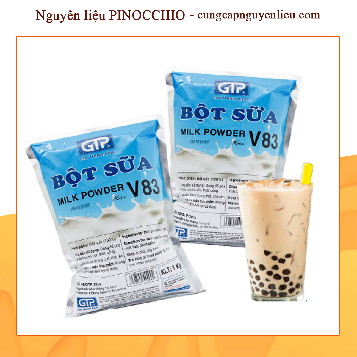 BỘT SỮA BÉO PHA TRÀ SỮA V83 1KG