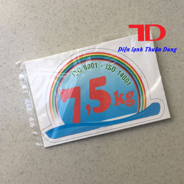 Combo 10 Tem dán trang trí Máy Giặt loại 7.5KG