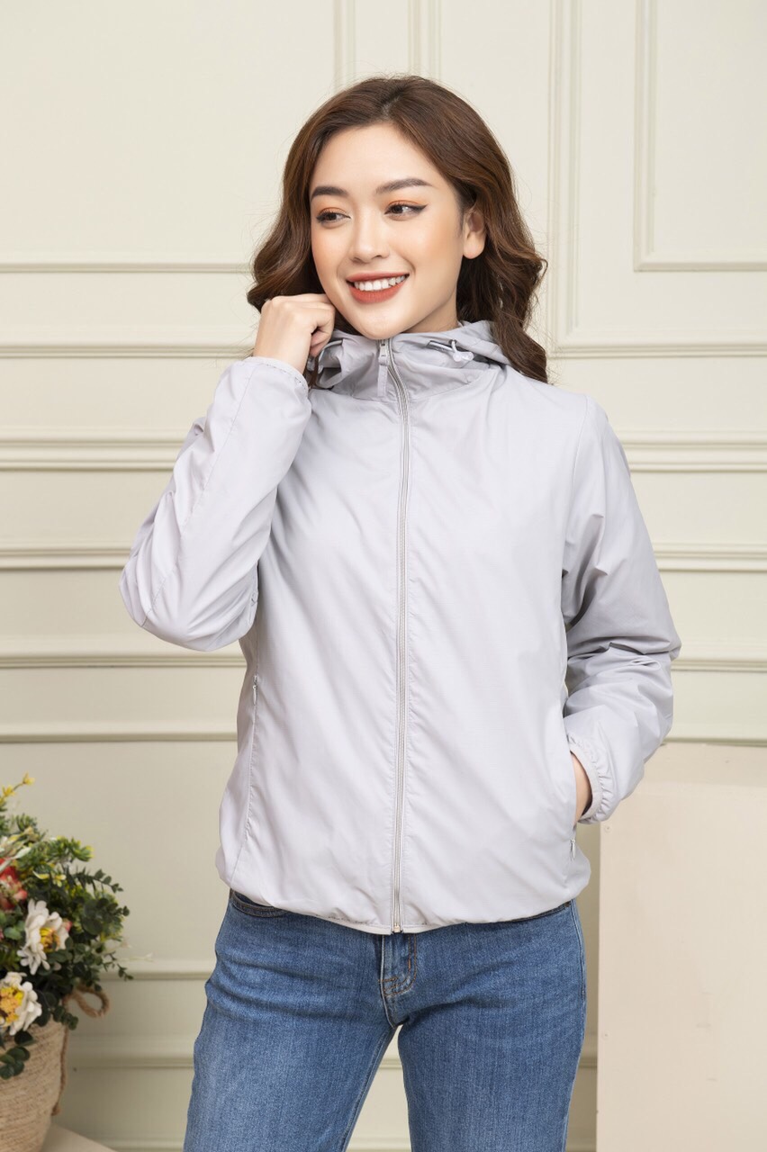 Áo Khoác Gió Uniqlo Màu Xám