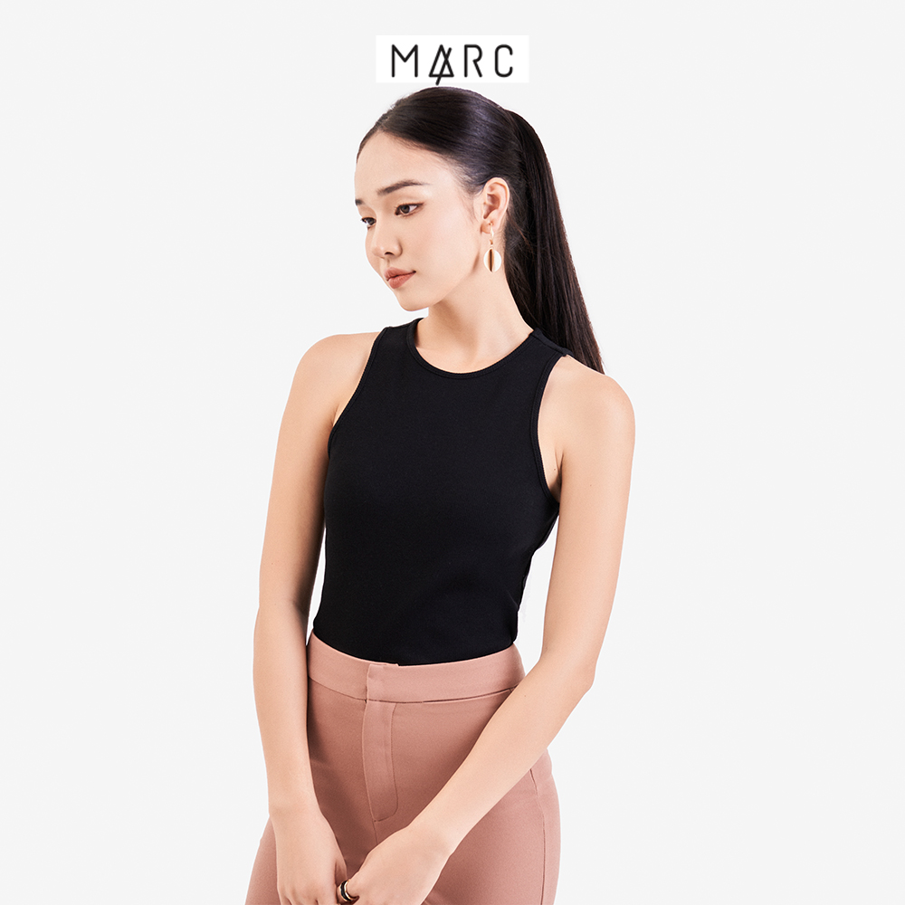 [SALE THƯƠNG HIỆU 06.12 | MUA 4 GIẢM 15%] Áo Thun Ba Lỗ Nữ MARC FASHION Không Tay Body Tank Viền Cổ Tròn Mảnh Thun Gân Mềm Mịn Mát TP FALH052722