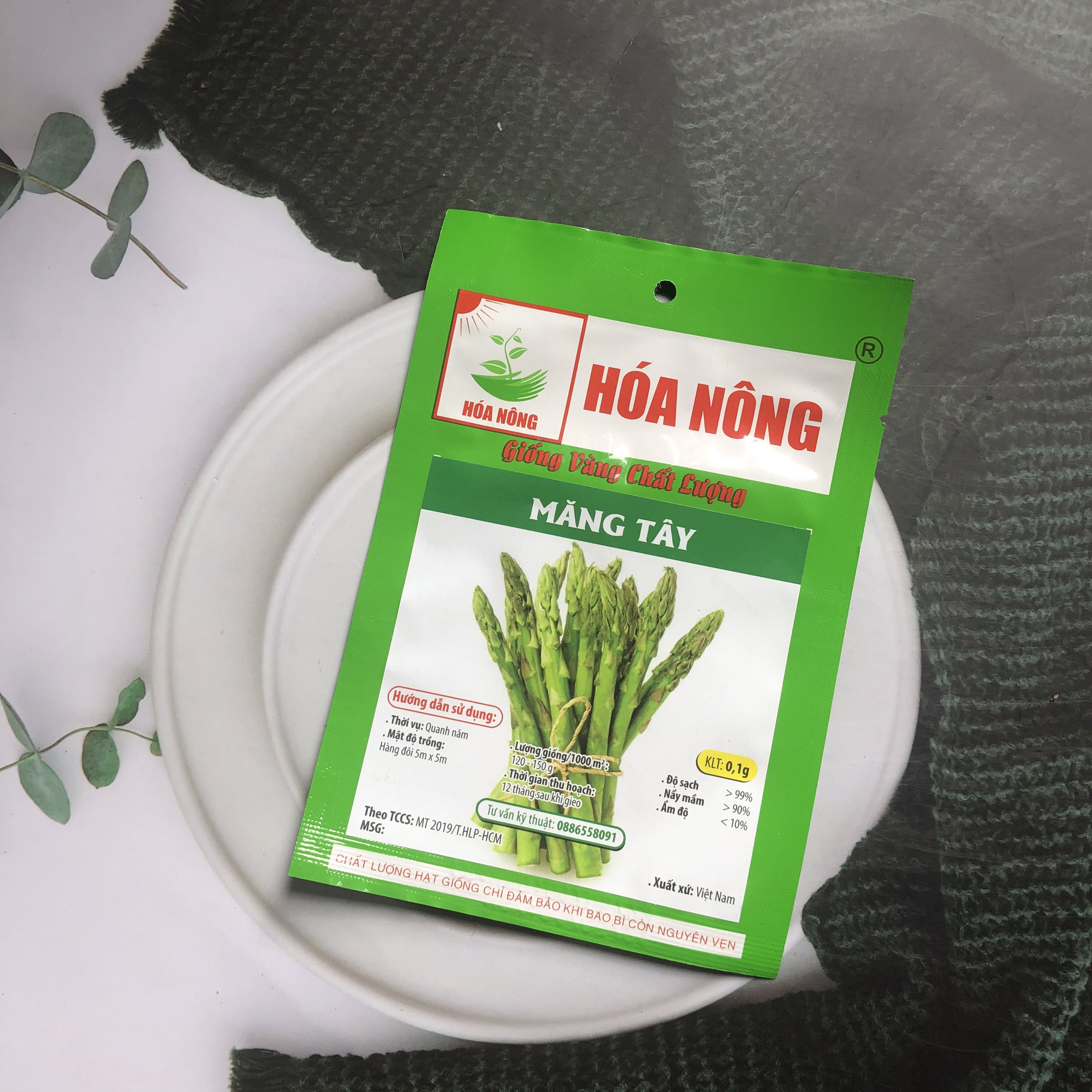 Hạt giống măng tây HN gói 0.1gr
