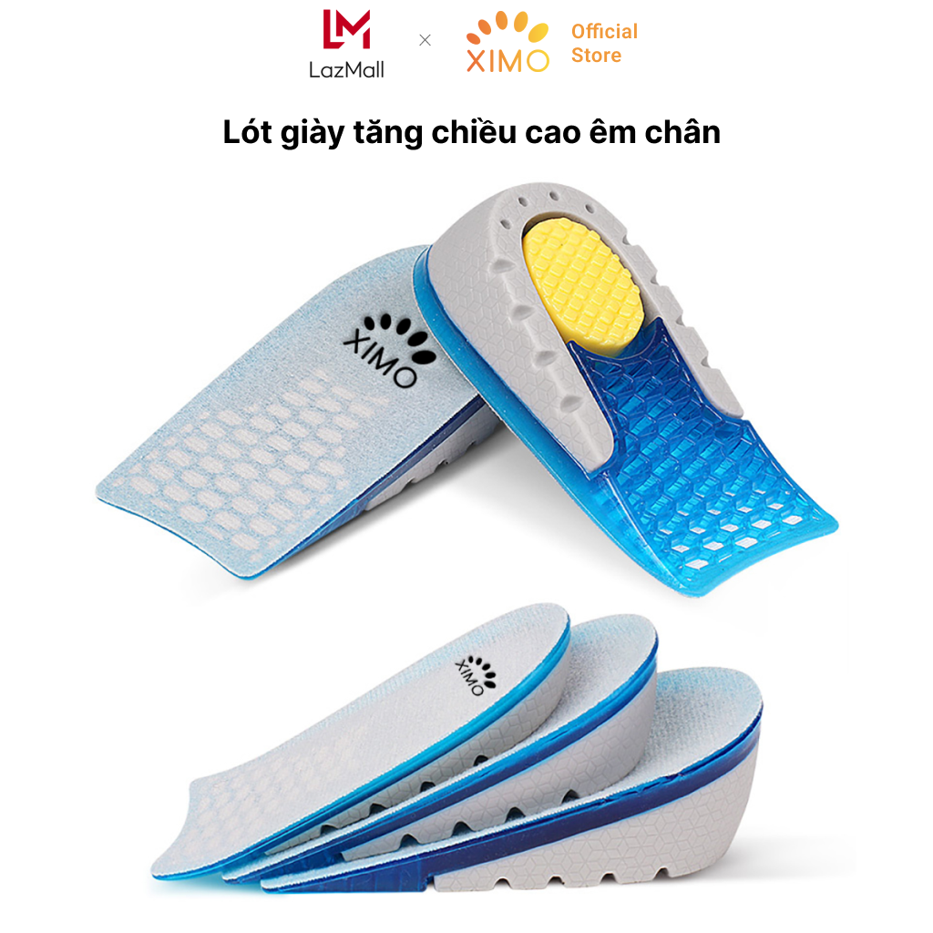 Lót giày tăng chiều cao TPE cao cấp êm chân L17 XIMO