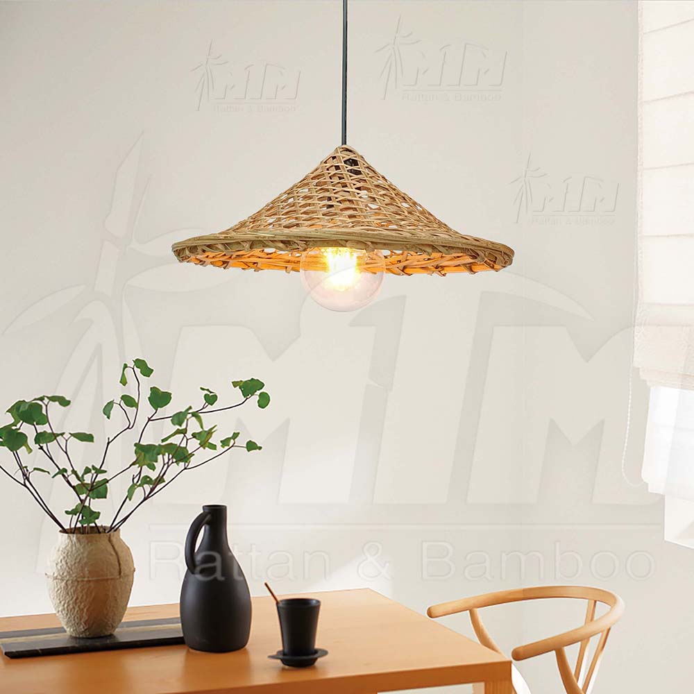 Đèn tre MTDT73 - Đèn mây tre, Đèn trang trí, Đèn treo thả