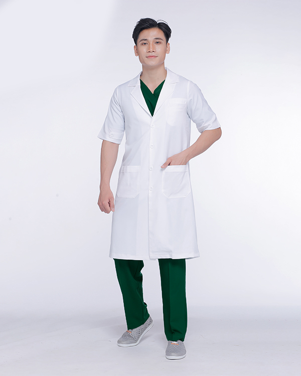 Áo Blue Bác Sĩ Nam Cộc Tay
