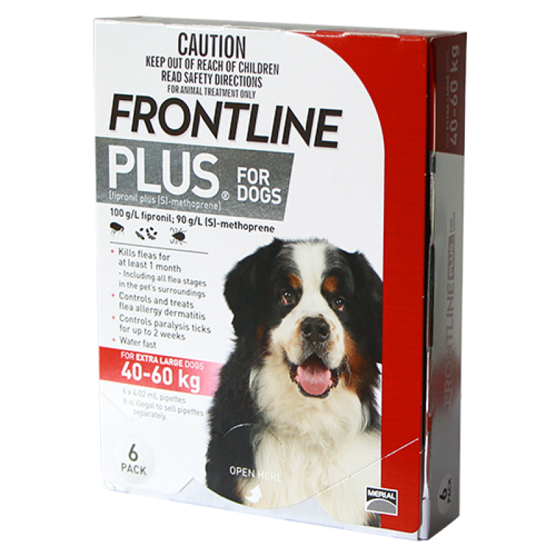 Frontline® Plus size XL cho chó từ 40k - 60 kg (4,02ml/ống x 6 ống/hộp)