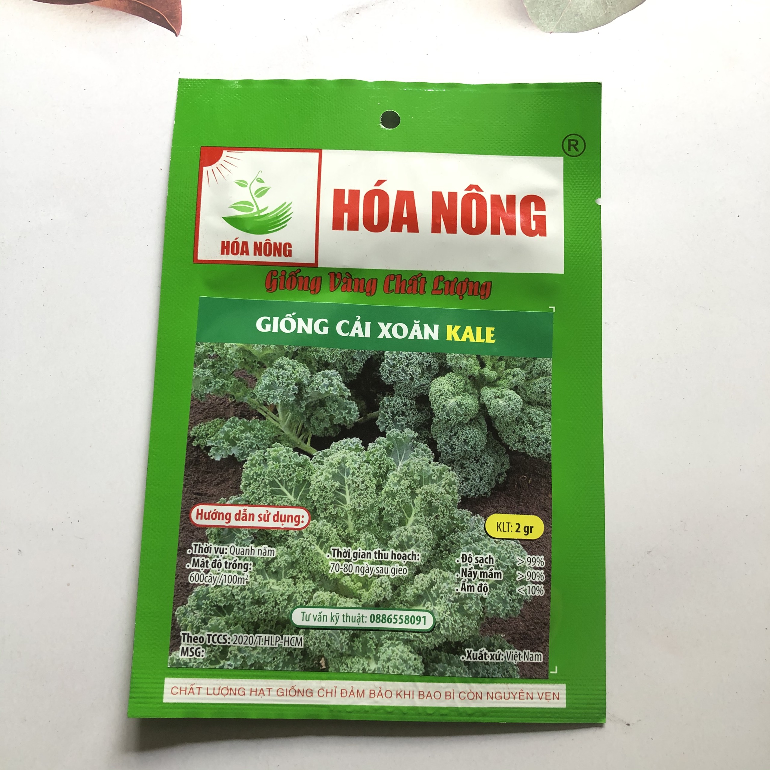 [HCM]Hạt giống cải xoăn KALE HN gói 2gr