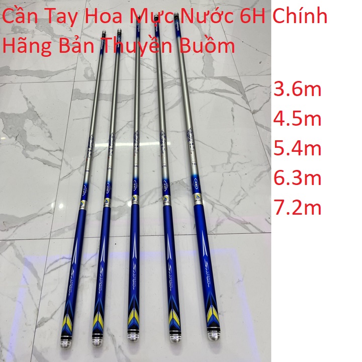 Cần câu tay 6h hoa mực nước chính hãng thế hệ 1 - ct6h5