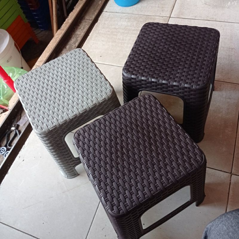 ghế nhựa Đan mây cao cấp ( cao và lùn)