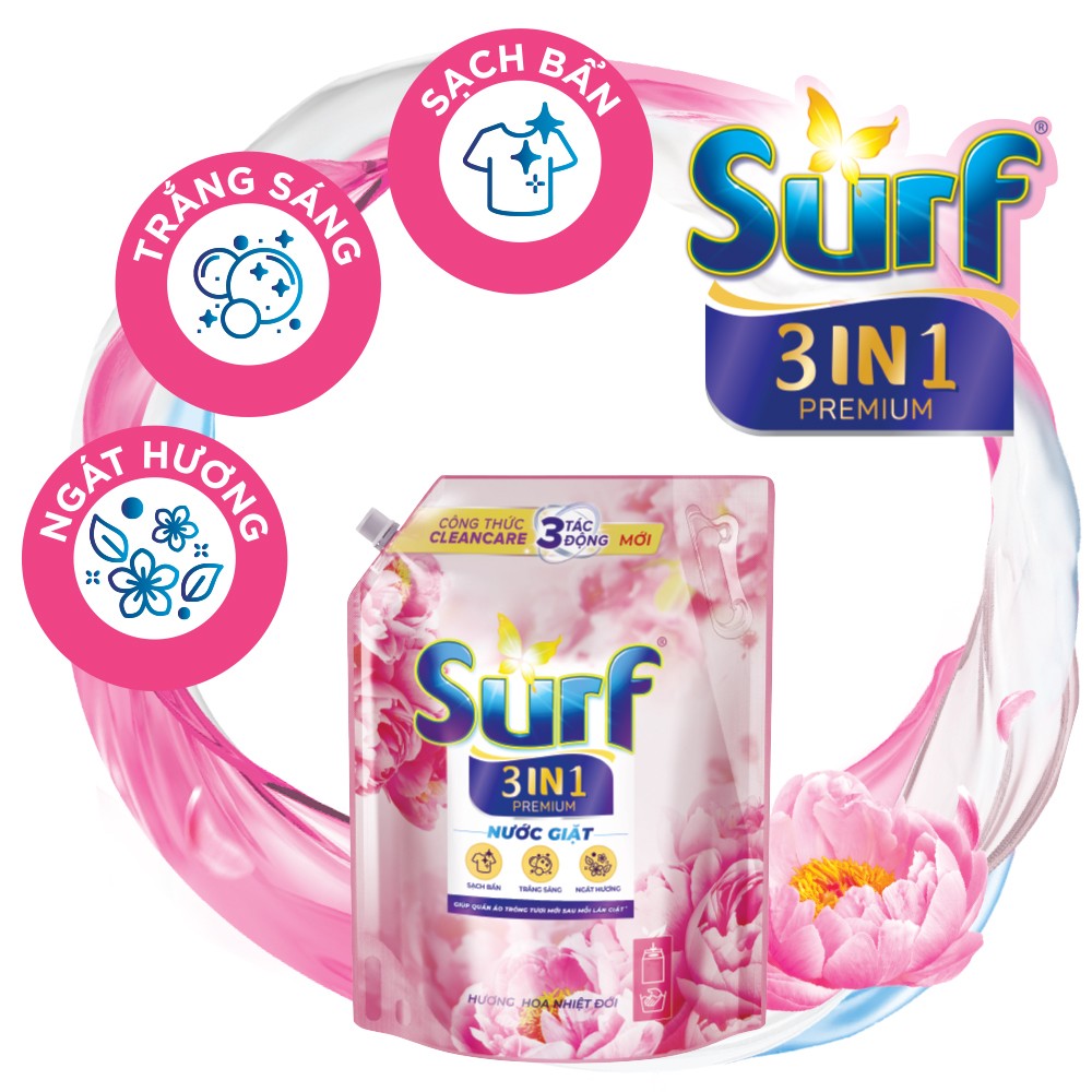 Túi Nước Giặt Cao Cấp Surf 3in1 - 3.5kg