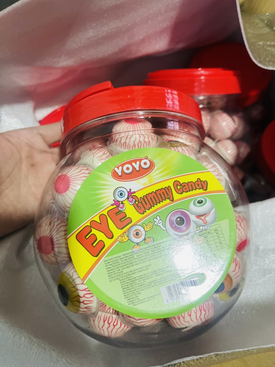 Kẹo dẻo con mắt yoyo hủ 50 viên (900g)