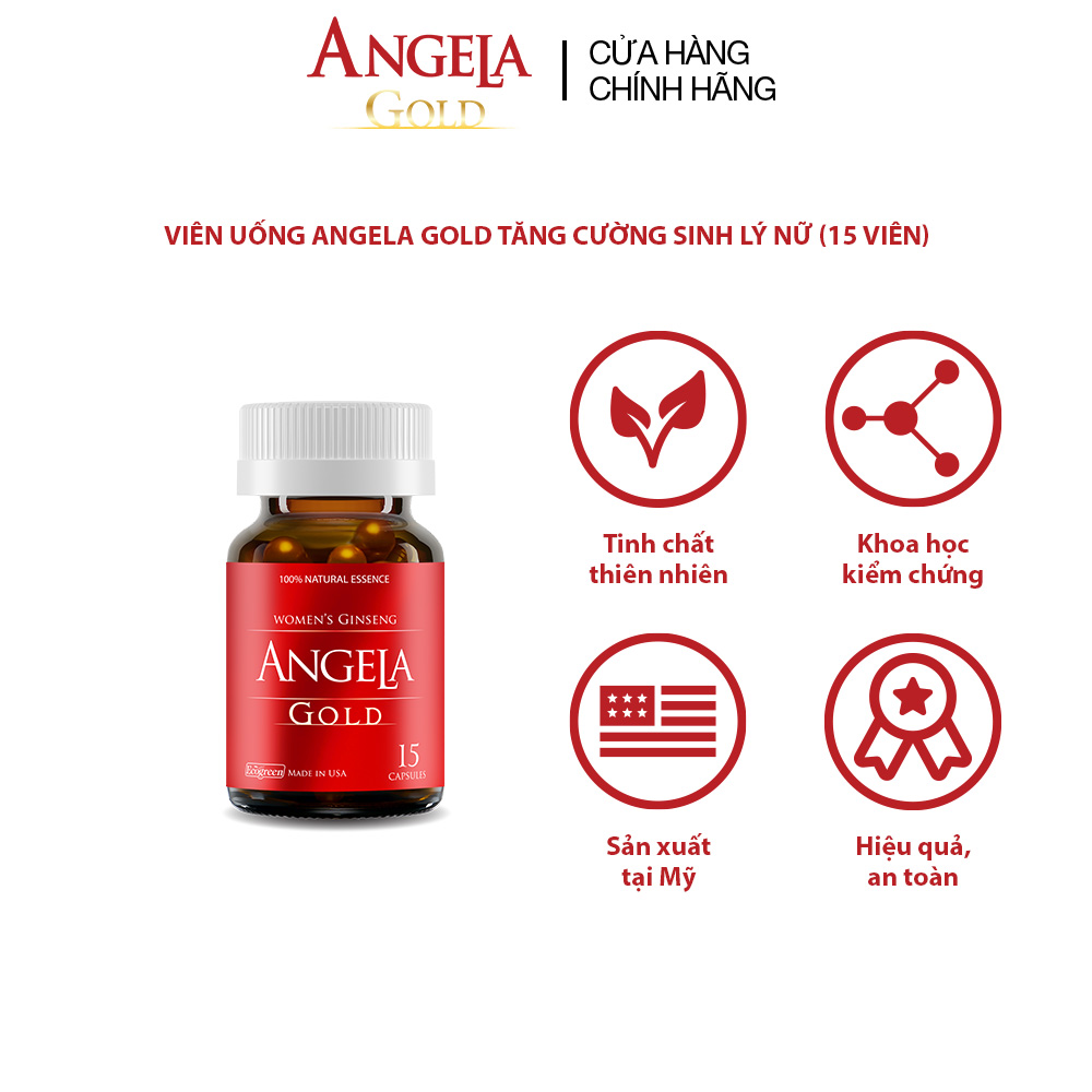 ANGELA GOLD tăng cường sinh lý nữ với Lepidium Meyenii, P.Leucotomos