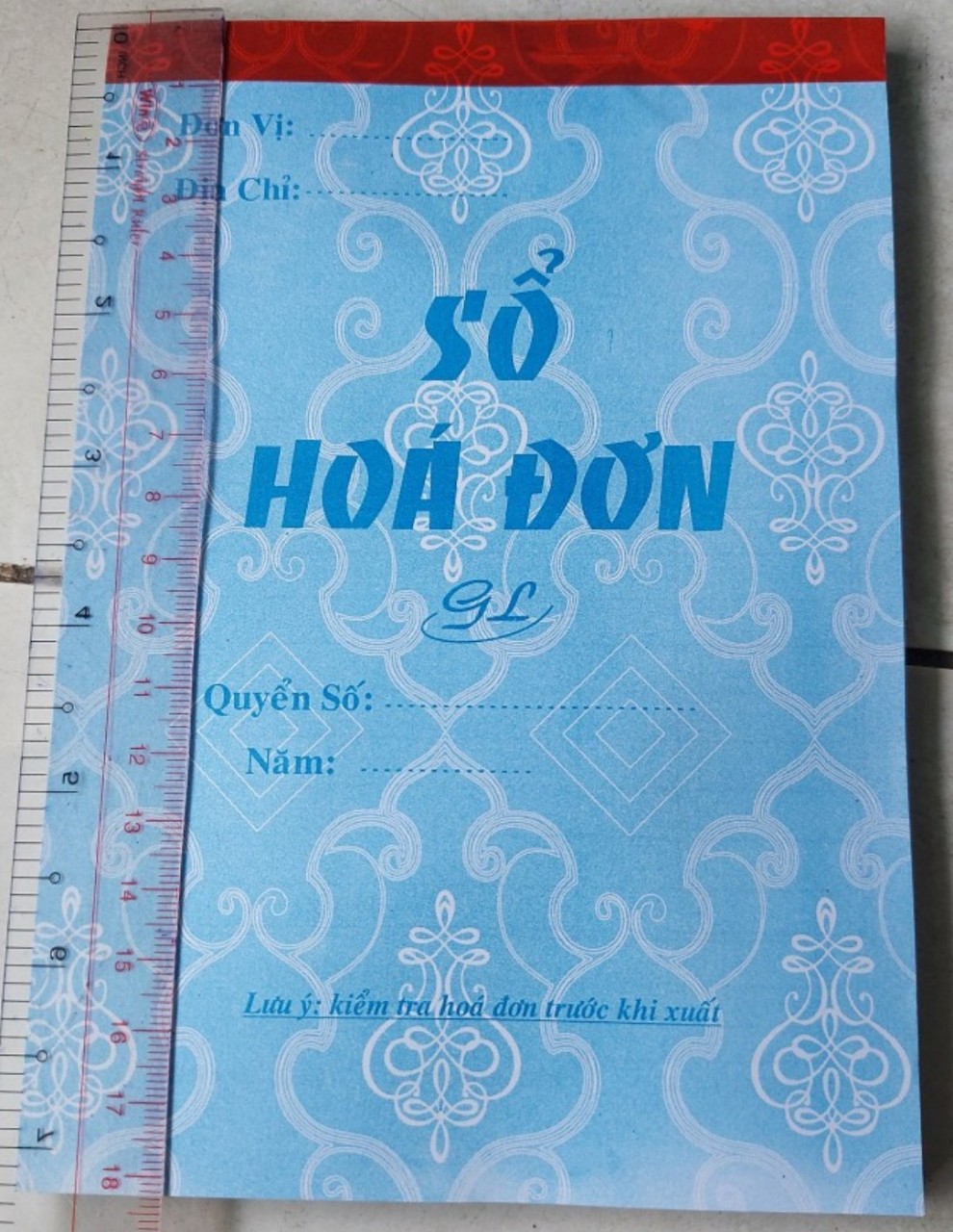 1 Cuốn Hoá đơn bán lẻ 1 liên và 2 liên,  Oder