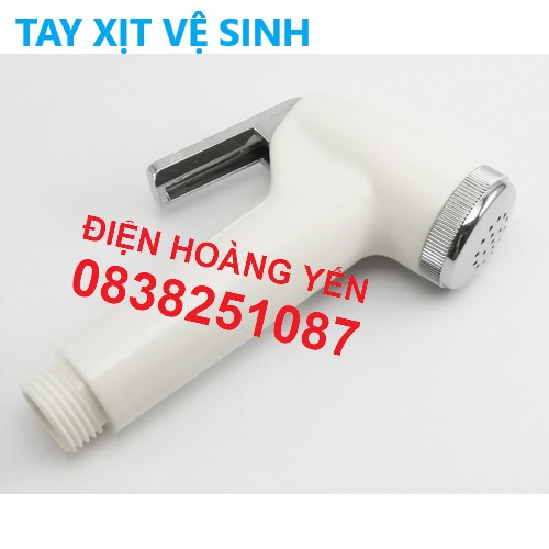 [HCM]Đầu Vòi Xịt Vệ Sinh Nhựa Trắng - Bảo hành 12 tháng