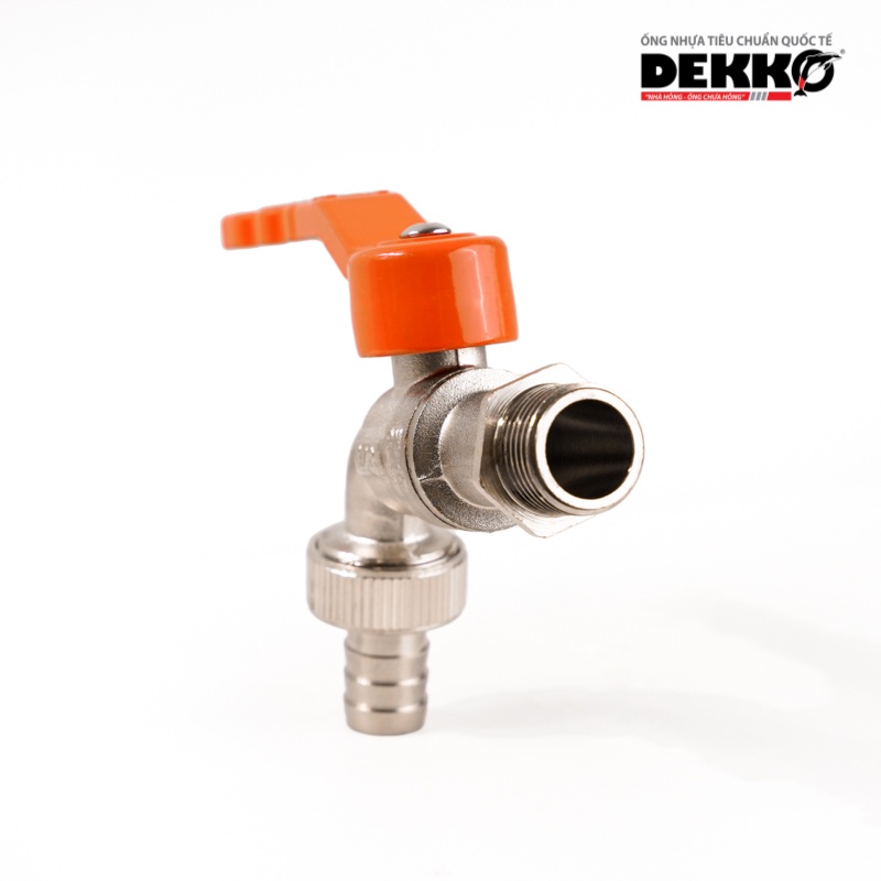 Vòi gạt đồng mạ Niken Dekko phi 15