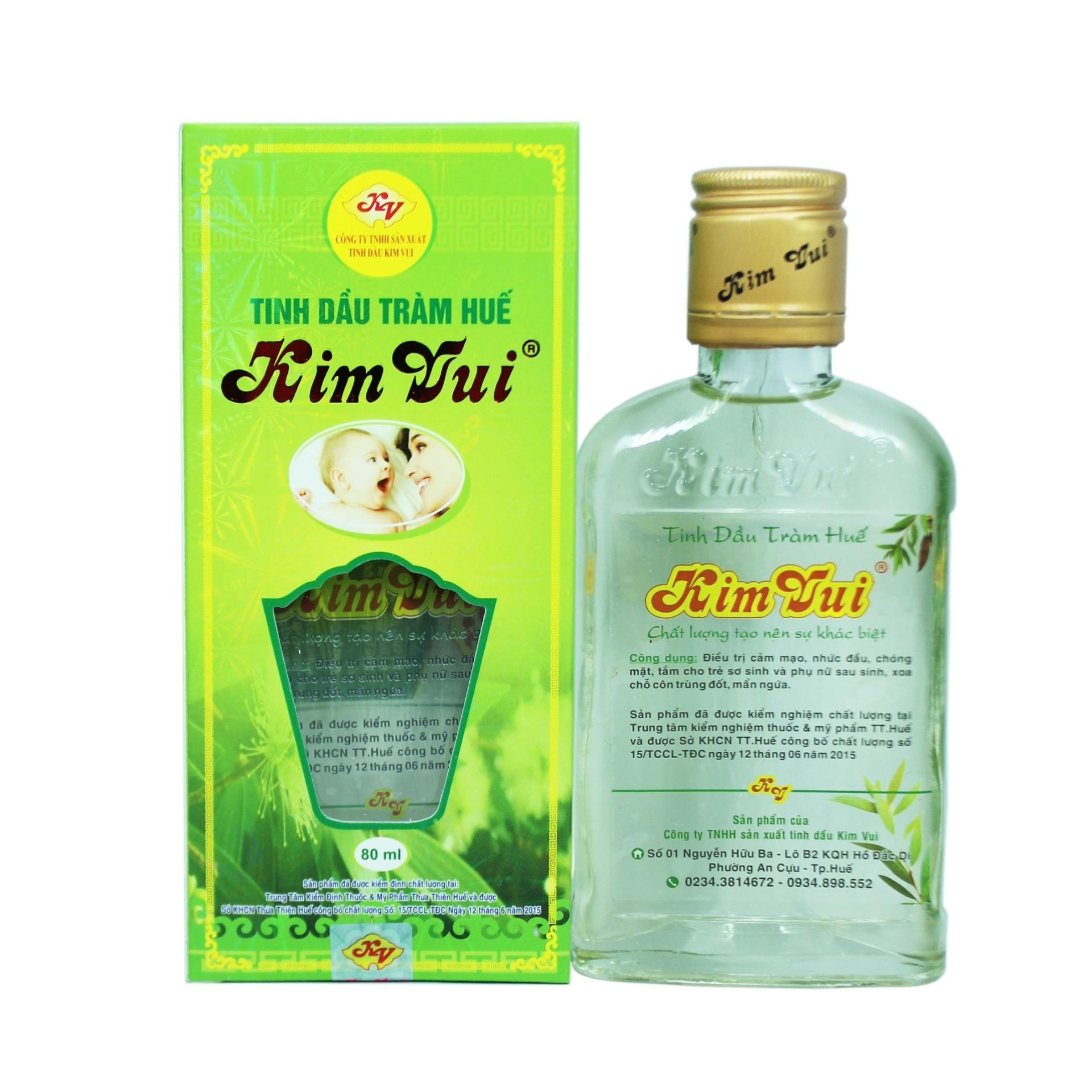 Tinh dầu tràm Huế Kim Vui 80ml(Vàng nhạt)