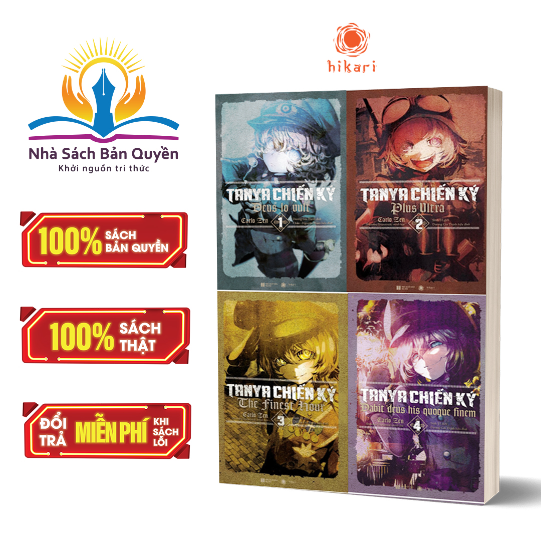Sách - Combo Tanya Chiến Ký tập 1 + 2 + 3 +4 (Tặng 1  Boxset)