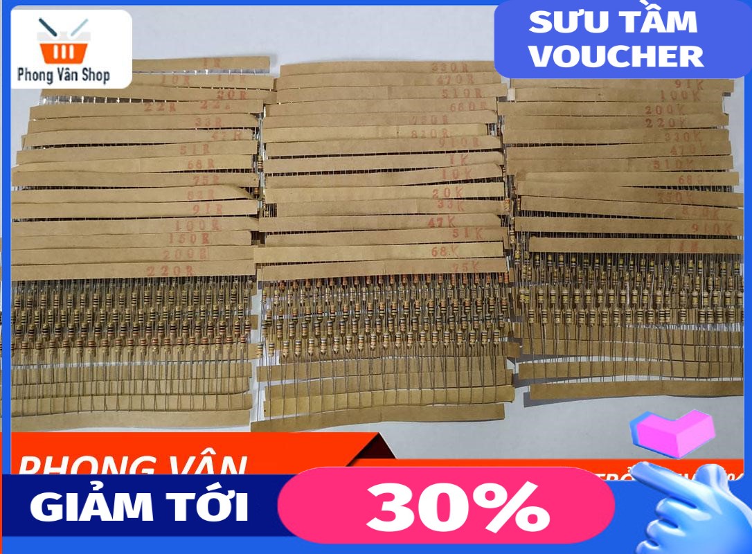 Combo 43 loại điện trở - mỗi loại gồm 20 con
