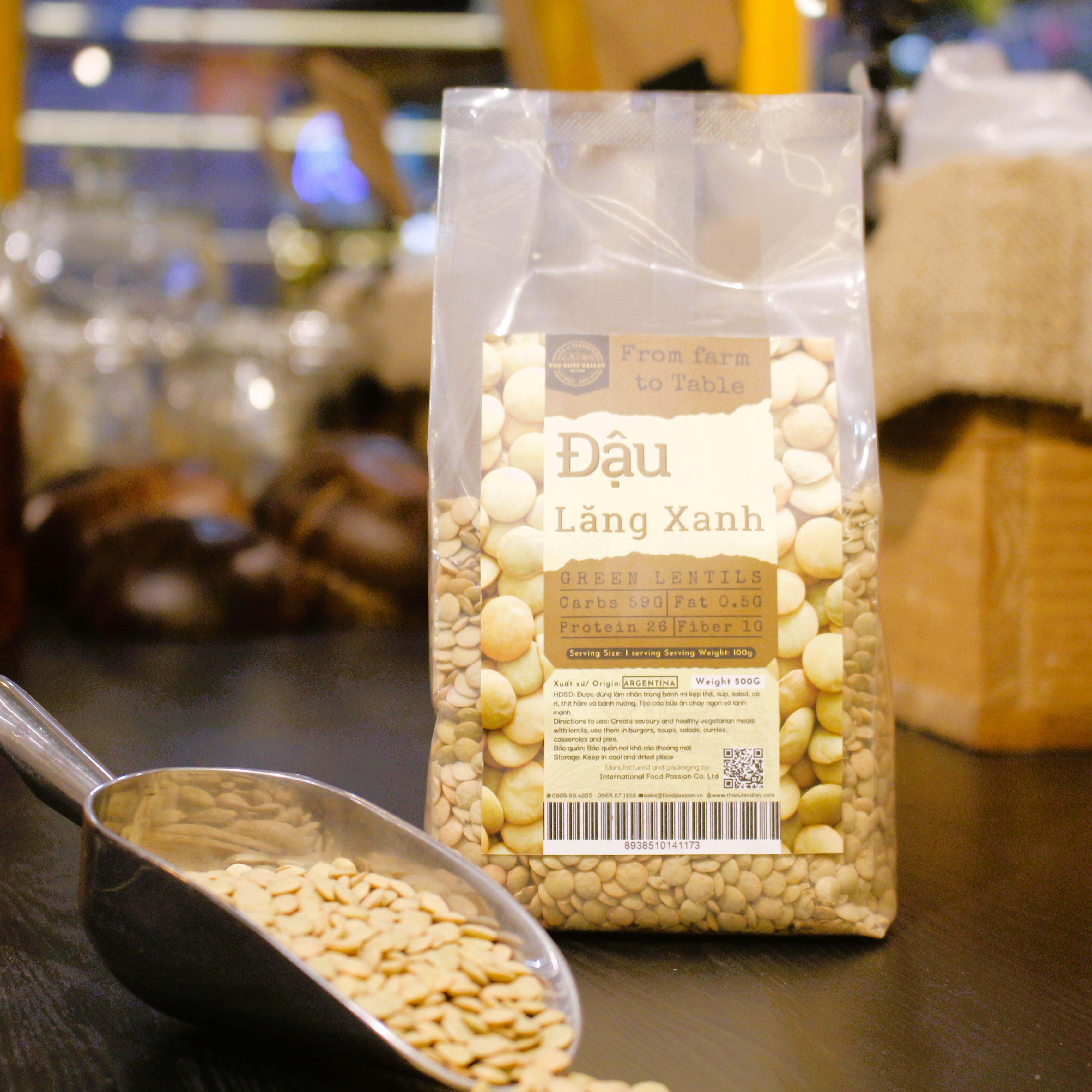 Đậu Lăng Xanh - GREEN LENTILS The Nuts Valley