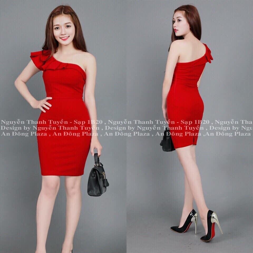 Đầm bèo lệch vai HMBL6
