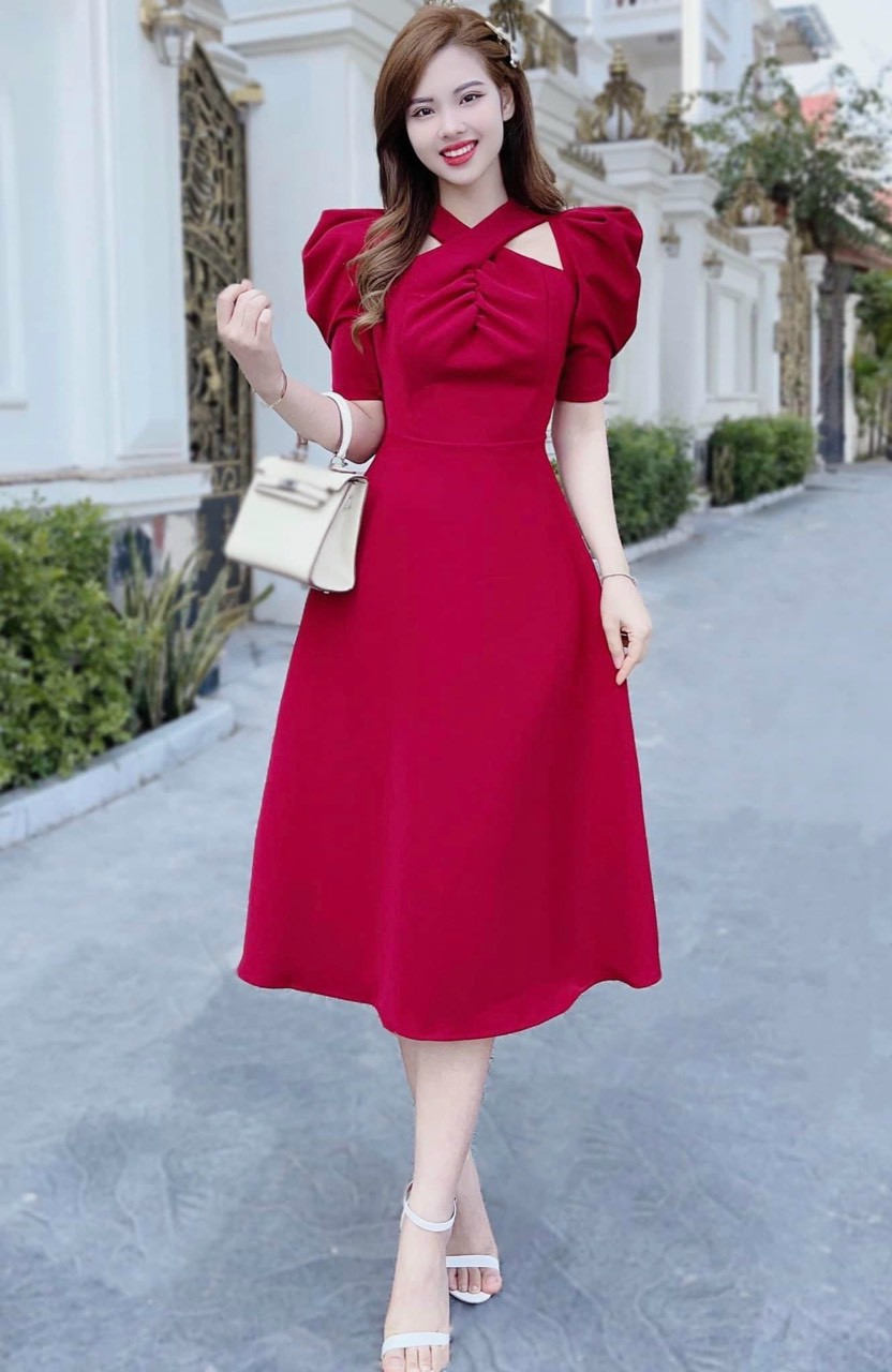 Tuyển chọn 500 mẫu áo đầm đỏ đẹp được yêu thích nhất