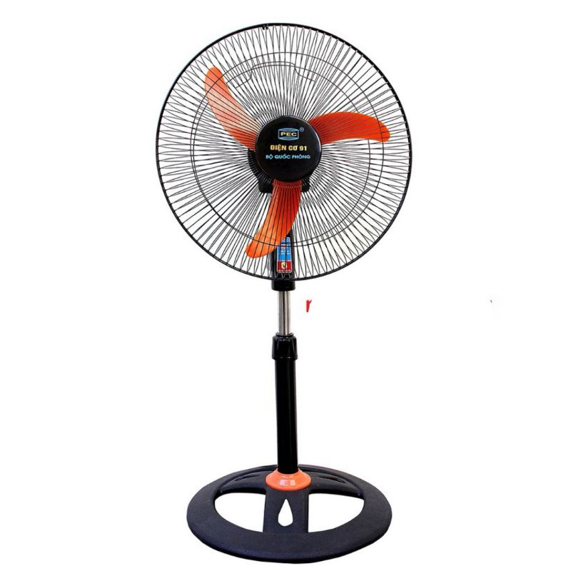 Quạt cây rút Điện cơ 91 QR-THA đế tròn 3 khoang cánh cam_Hàng chính hãng