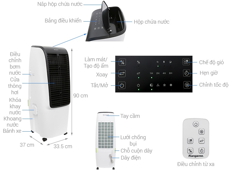 Quạt điều hòa Kangaroo KG50F20