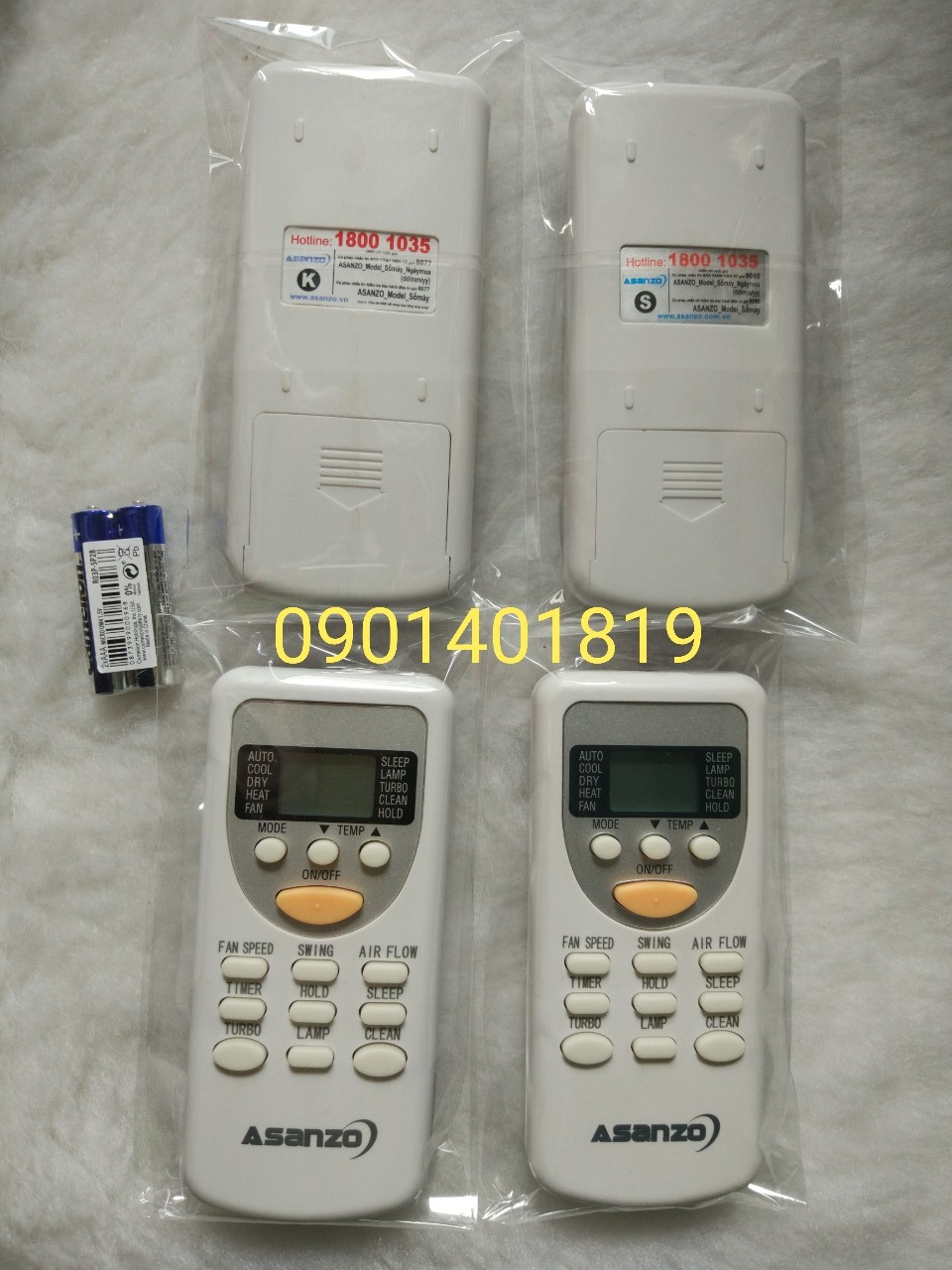 Điều Khiển Máy Lạnh Asanzo ( Hàng Chính Hãng Mới 98%)