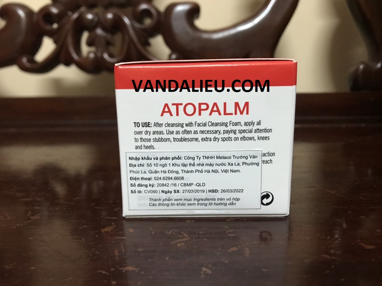 KEM BÔI NGOÀI DA - ATOPALM INTENSIVE MOISTURIZING 100ML