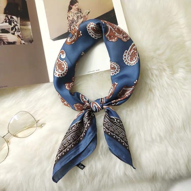 Khăn bandana lụa vuông size 60x60cm - Khăn turban