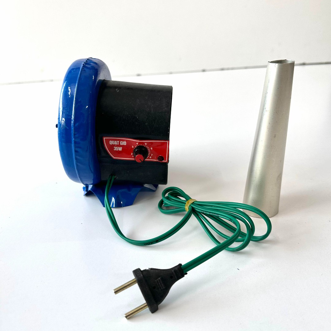 QUẠT KHÒ BẾP CÔNG NGHIỆP, BỄ THỔI LỬA 35W Có Chiết Áp