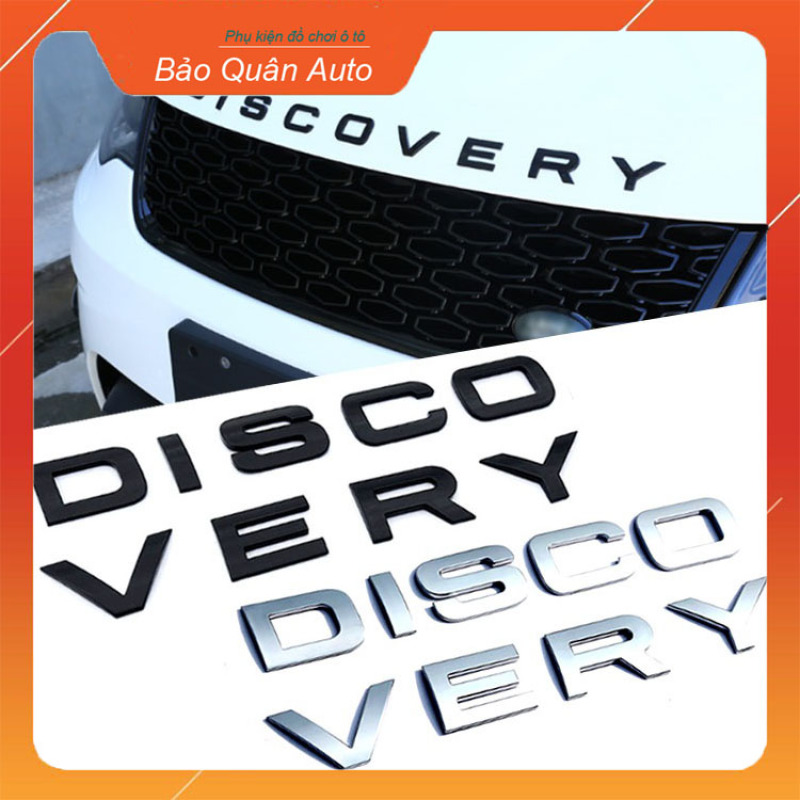 Bộ tem DISCOVERY chữ nổi trang trí ô tô
