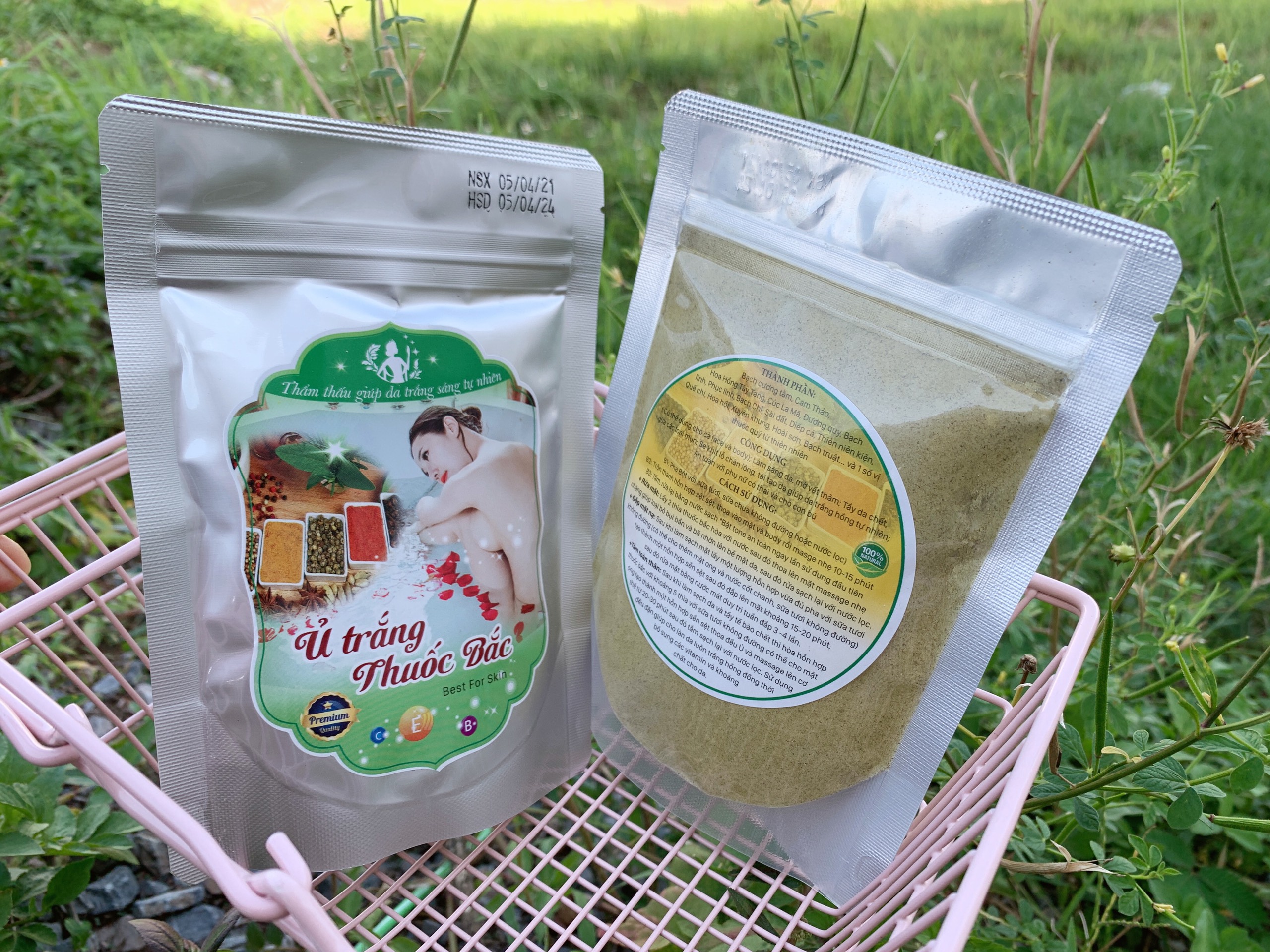 Bột tắm trắng t.huốc bắc dưỡng trắng da
