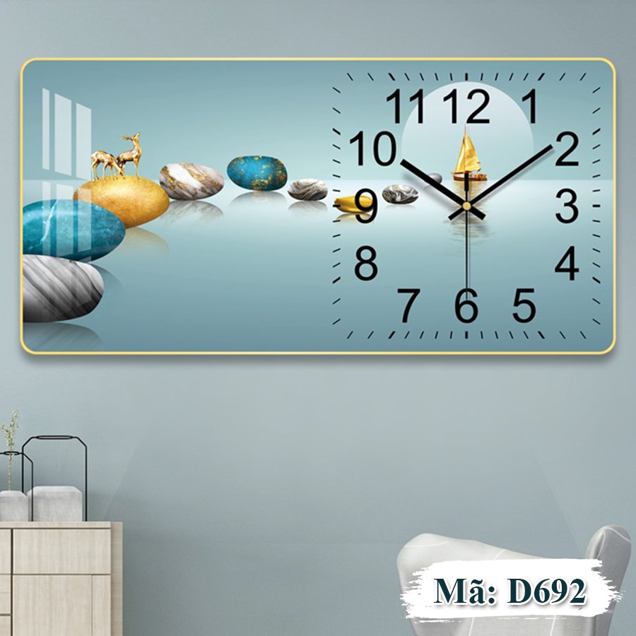 Tranh Đồng Hồ Tráng Gương 5D